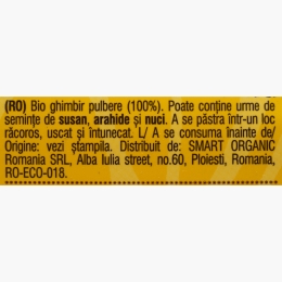 Pulbere de ghimbir eco 200g