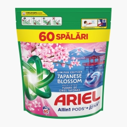 Detergent de rufe capsule All-in-One Pods Japanese Blossom, 60 spălări