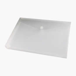 Mapă din plastic cu burduf, A4, transparent, 1 buc