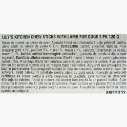 Recompense pentru câini, cu miel Chew Sticks, 120g, 3 buc.