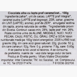Ciocolată cu lapte și caramel 100g 