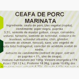 Ceafă de porc marinată 500g