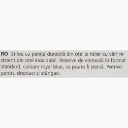 Set stilou și roller negru + 2 rezerve
