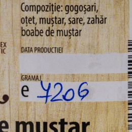 Gogoșari în sos de muștar 720g