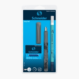 Set stilou Easy Pen gri și pic + 6 rezerve cerneală
