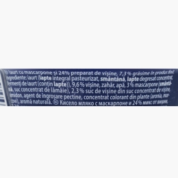 Iaurt cu mascarpone și vișine 130g