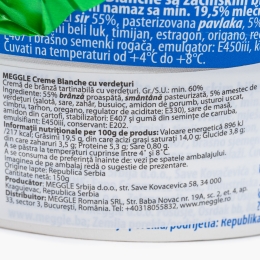 Cremă de brânză cu verdețuri 150g