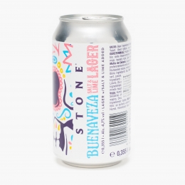 Bere artizanală Buenaveza Salt & Lime Lager, doză 355ml