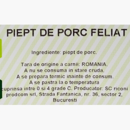 Piept de porc feliat 500g