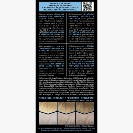 Vopsea de păr permanentă Cool and Ashy, 12-59 blond rece platinat, 115ml
