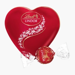 Bomboane de ciocolată cu lapte în cutie inimă, 4 buc, 50g