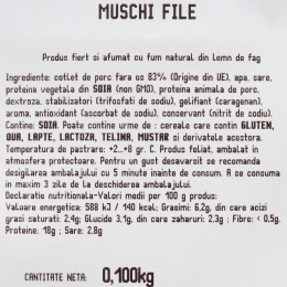 Mușchi file feliat 100g