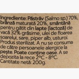 Cremă de păstrăv cu brânză maturată, 200g