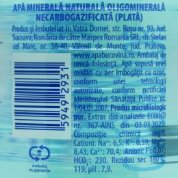 Apă minerală naturală plată 1l