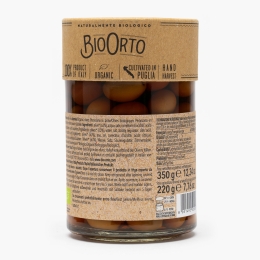 Măsline Peranzana eco cu sâmburi în saramură 350g