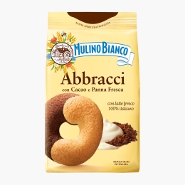 Biscuiți cu cacao și frișcă Abbracci 350g