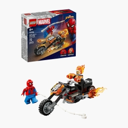 Omul Păianjen vs Călărețul fantomă pe motocicletă, 76335 Marvel, 72 piese, +6 ani