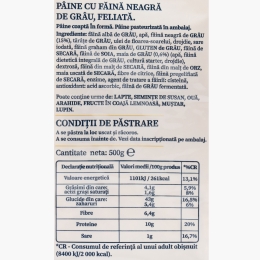 Pâine toast integral 500g