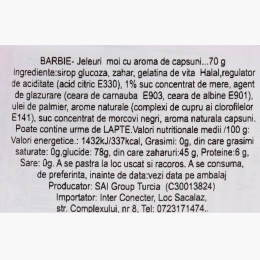 Jeleuri căpșuni Barbie Gummiz Strawberry 70g