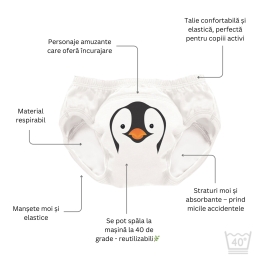 Set chiloței pentru antrenament la oliță Penguin, 3-4 ani, 3 buc 