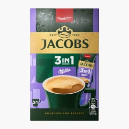 Milka 3în1, plicuri 24x12.4g, mix de ciocolată