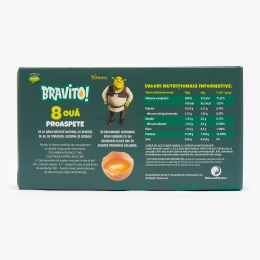Ouă proaspete de la găini crescute la sol, calibre diferite, 8 buc