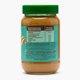 Cremă tartinabilă de arahide Crunchy, fără zahăr adăugat 350g