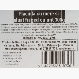 Plăcintă cu mere și aluat fraged cu unt 300g