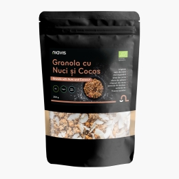Granola cu nuci și cocos ecologică 200g