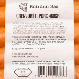 Crenvurști porc 480g