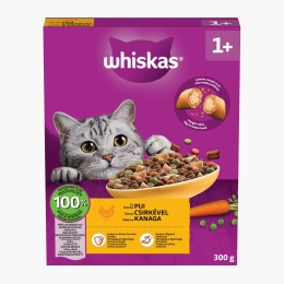 Hrană uscată pentru pisici adulte 300g, cu pui