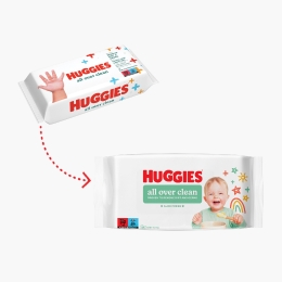Șervețele umede bebeluși All Over Clean 56 buc