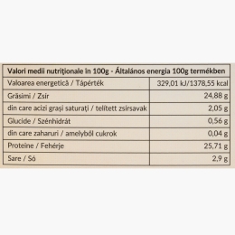 Șuncă Mangalița, felii, 100g