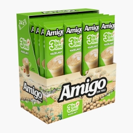 3 în 1 Hazelnut plicuri, 24x13g, mix de cafea instant
