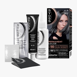 Vopsea de păr permanentă Professional Performance 4-15 crom mat, 115ml