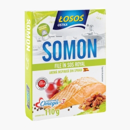 Somon file în sos royal 110g