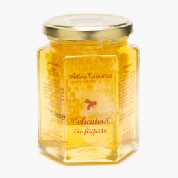 Miere de salcâm cu fagure 350g
