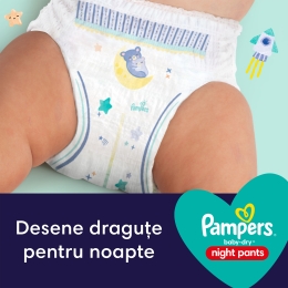Scutece chiloțel Night Pants, mărimea 4, 9-15kg, 25 buc