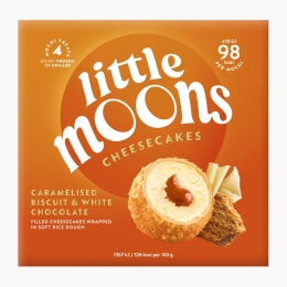 Mochi cheesecake cu biscuiți caramelizați și ciocolată albă 120g