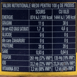 File de ton roșu în ulei de măsline 200g