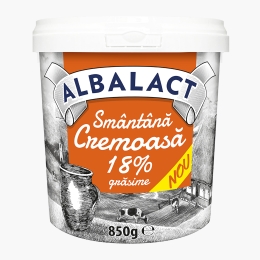 Smântână cremoasă 18% grăsime 850g