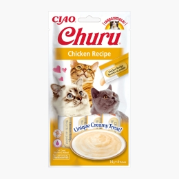 Recompense cremoase pentru pisici Churu Pui 4x14g (56g)