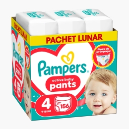 Scutece-chiloțel Active Baby Pants XXL Box, mărimea 4, 9k-15kg, 186 buc
