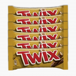 Baton de biscuit și caramel învelit în ciocolată cu lapte 6X50g, 300g