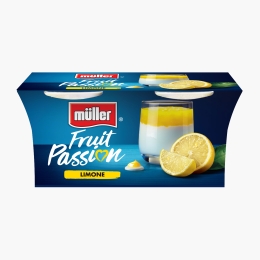 Iaurt cu lămâie Fruit Passion, pachet 2x125g