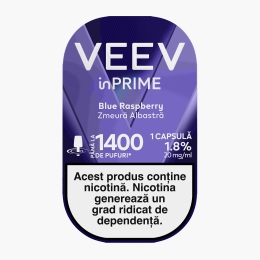 Capsulă pentru țigară electronică Blue Raspberry 1.8%, 20mg/ml nicotină, 1400 puffs