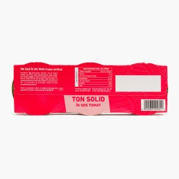 Ton solid în sos tomat 3x80g