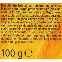 Spirale din foitaj cu măsline negre și verzi 100g