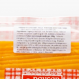 Brânză Cheddar felii 160g