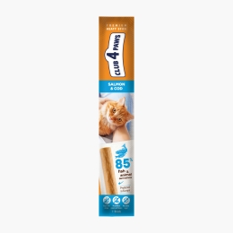 Recompense pentru pisici - stick cu somon & cod 5g